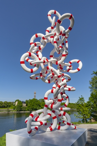 <strong>Elmgreen & Dragset Reveal Permanent Installation <em>Life Rings </em>(2021) at the Royal Djurgården, Stockholm, Sweden</strong>