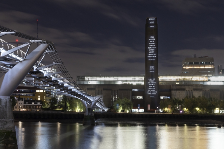 <strong>Jenny Holzer Reveals <em>HURT EARTH</em>, a Series of Large-scale Light Projections across the UK</strong>