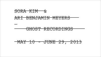 Sora Kim & Ari Benjamin Meyers: Ghost Recordings